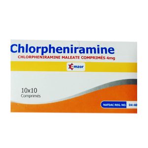 Chlorpheniramine 4mg-Emzor